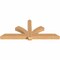 Ekena Millwork Redmond Smooth Timber Gable Bracket, Western Red Cedar, 84"W x 35"H x 5 1/2"D x 5 1/2"F, 10/12 Pitch GBW084X35X0606RED00SWR - alternate 4
